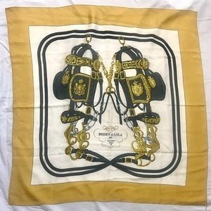 Hermès Vintage Yellow “Brides de Gala” 90cm Scarf